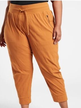 Athleta Trekkie North Jogger Cattail Brown plus size 26 burnt orange rust NWT